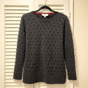 Lisa Perry 🩶 Charcoal Pom Pom Sweater